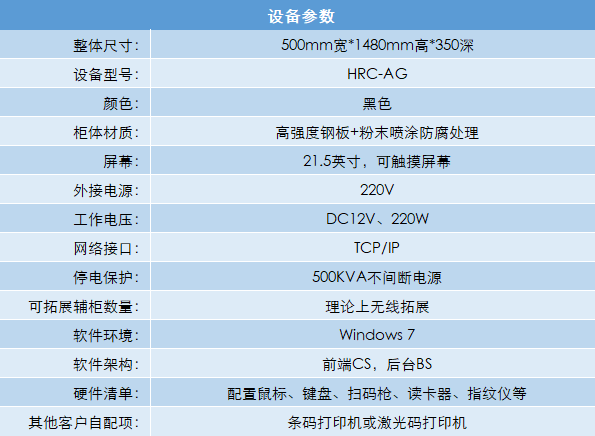 刀具柜参数